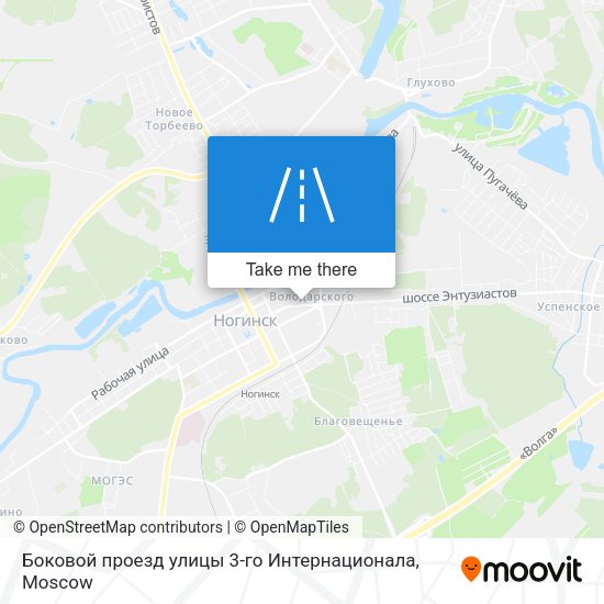 Боковой проезд улицы 3-го Интернационала map