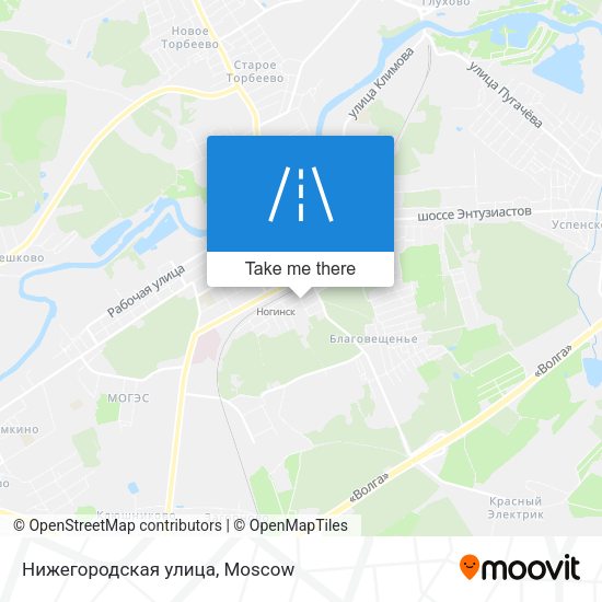 Нижегородская улица map