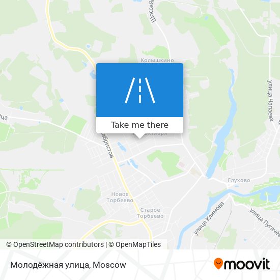 Молодёжная улица map