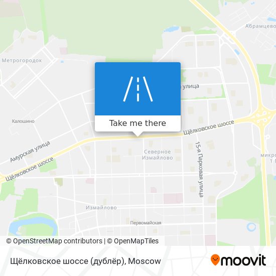 Щёлковское шоссе (дублёр) map