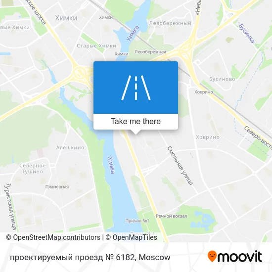 проектируемый проезд № 6182 map