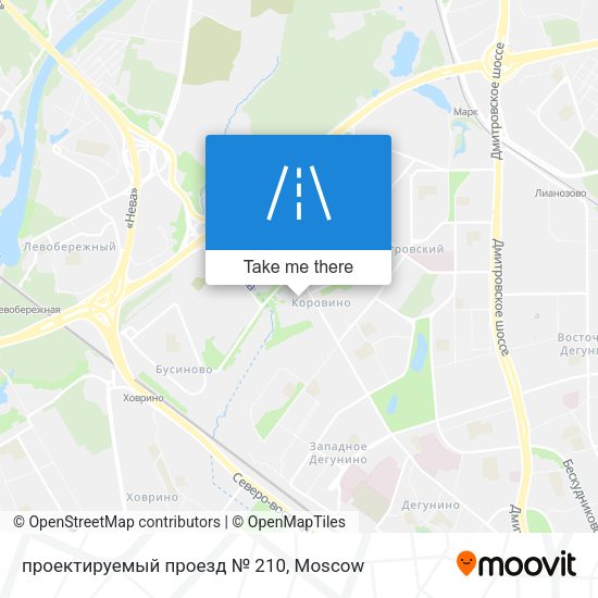проектируемый проезд № 210 map