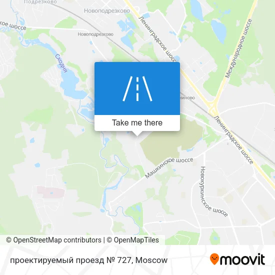 проектируемый проезд № 727 map