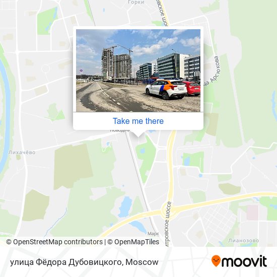 улица Фёдора Дубовицкого map