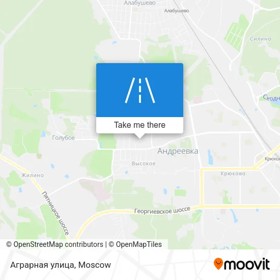 Аграрная улица map