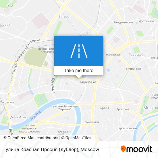 улица Красная Пресня (дублёр) map