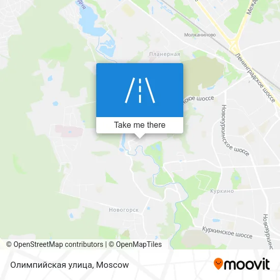 Олимпийская улица map