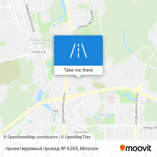 проектируемый проезд № 6263 map