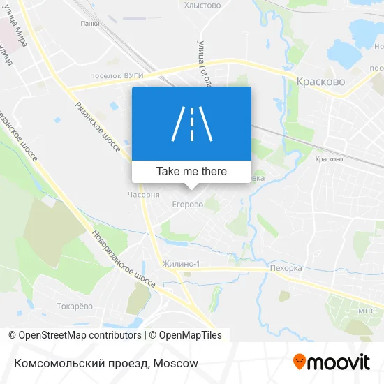 Комсомольский проезд map
