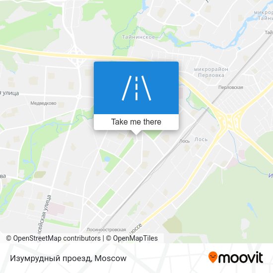 Изумрудный проезд map
