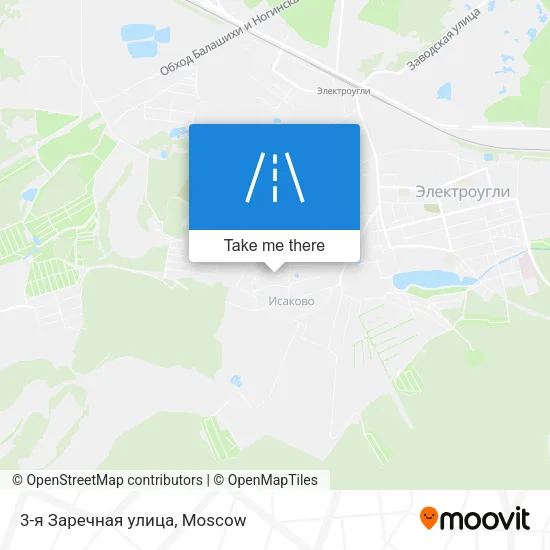3-я Заречная улица map