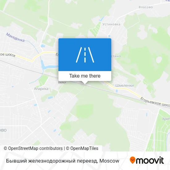 Бывший железнодорожный переезд map