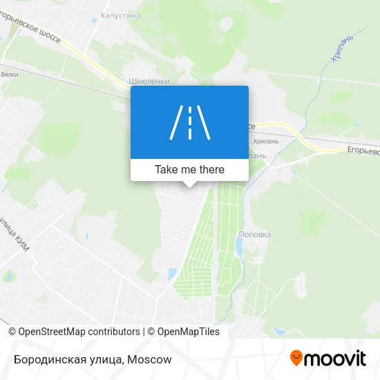 Бородинская улица map