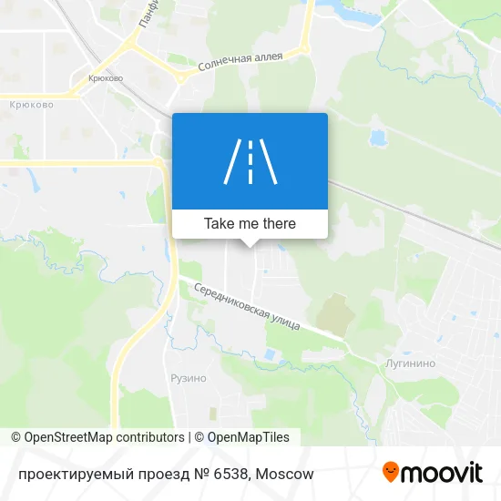 проектируемый проезд № 6538 map