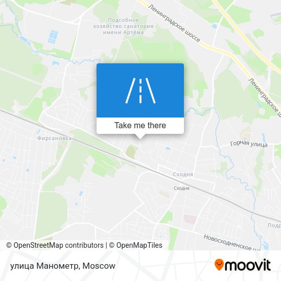 улица Манометр map