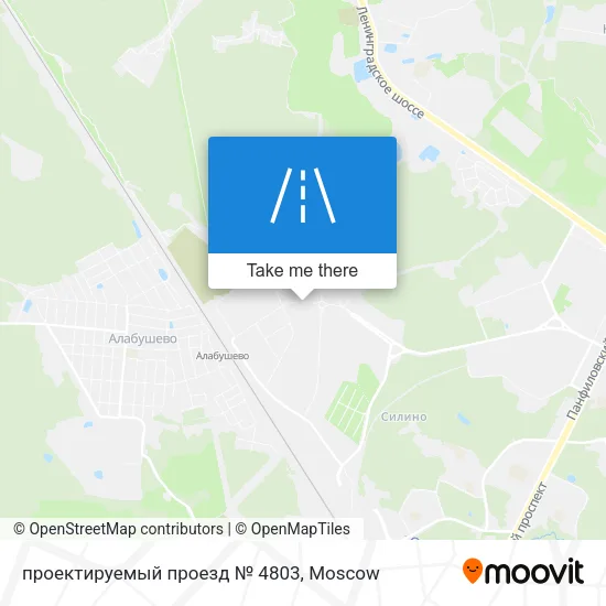 проектируемый проезд № 4803 map