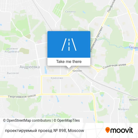 проектируемый проезд № 898 map