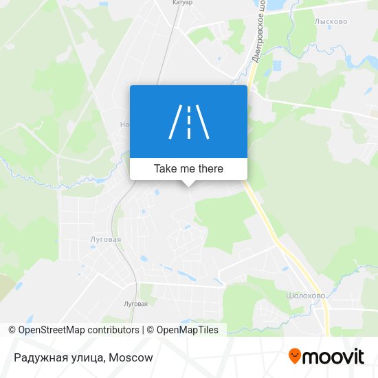 Радужная улица map