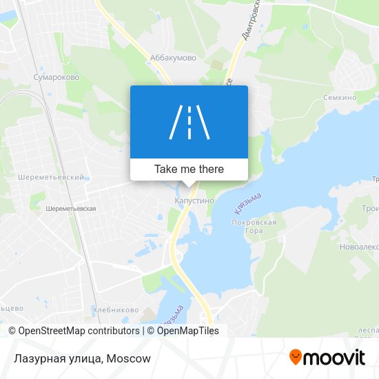 Лазурная улица map