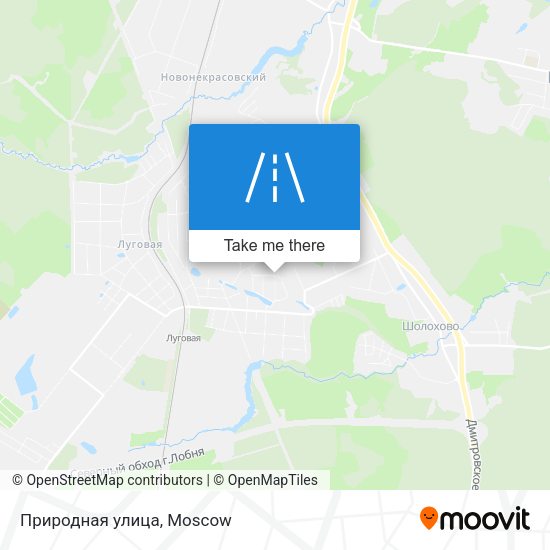 Природная улица map