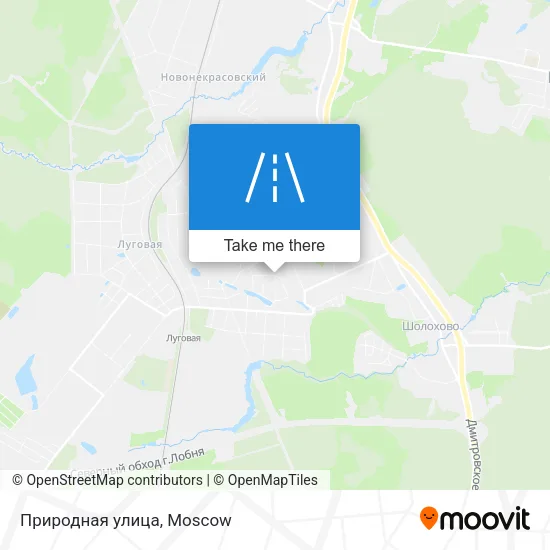 Природная улица map