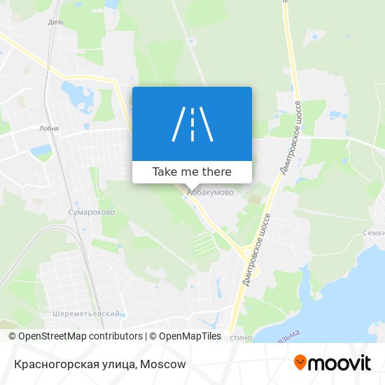Красногорская улица map