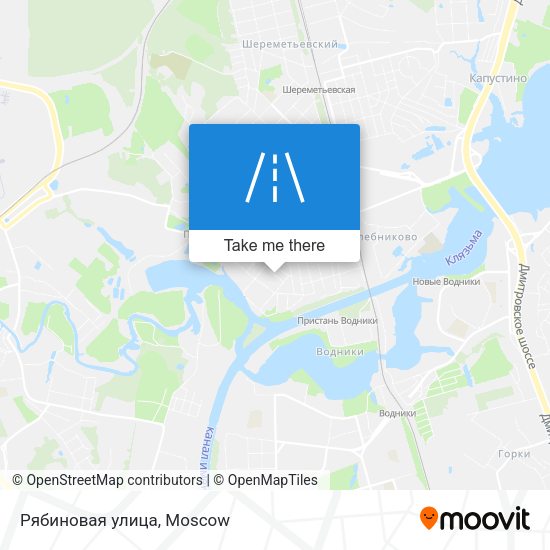 Рябиновая улица map