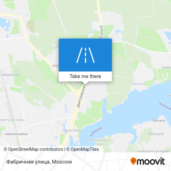Фабричная улица map