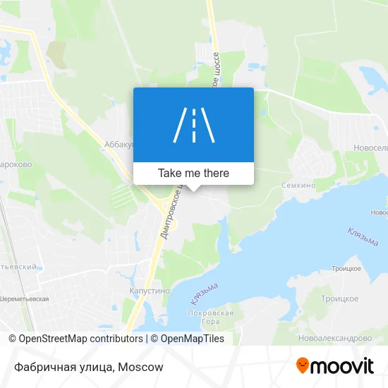 Фабричная улица map