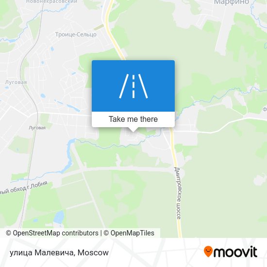улица Малевича map