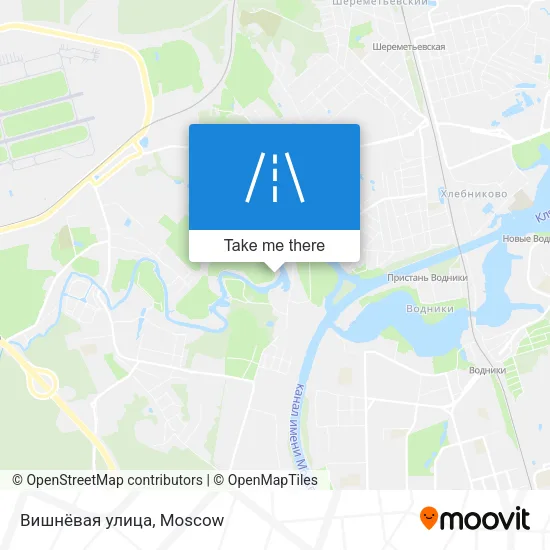 Вишнёвая улица map