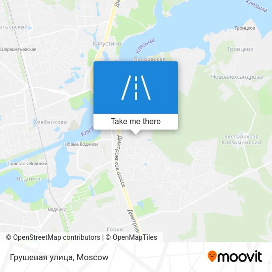 Грушевая улица map