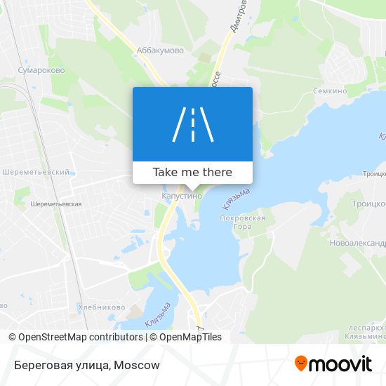 Береговая улица map