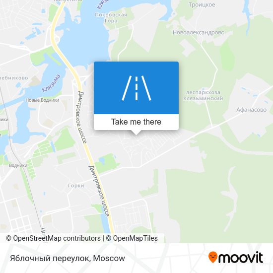 Яблочный переулок map