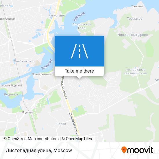 Листопадная улица map
