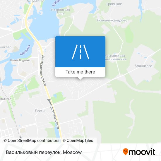 Васильковый переулок map