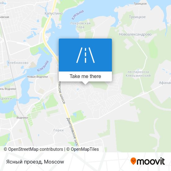 Ясный проезд map