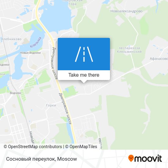 Сосновый переулок map