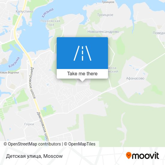 Детская улица map