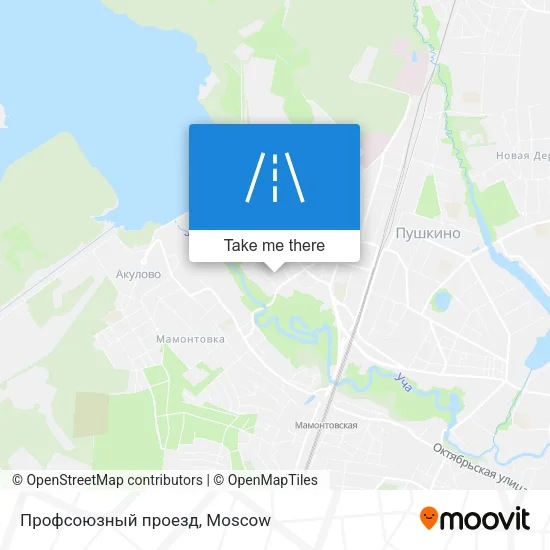 Профсоюзный проезд map