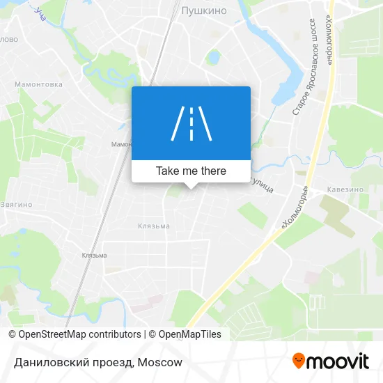 Даниловский проезд map