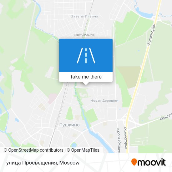улица Просвещения map
