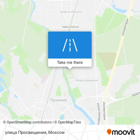 улица Просвещения map
