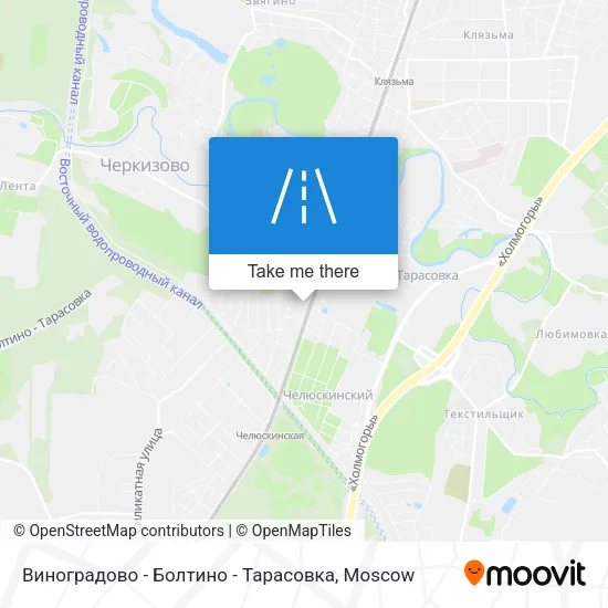 Виноградово - Болтино - Тарасовка map