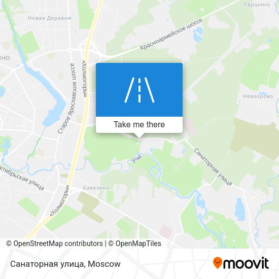 Санаторная улица map