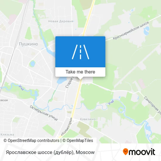 Ярославское шоссе (дублёр) map