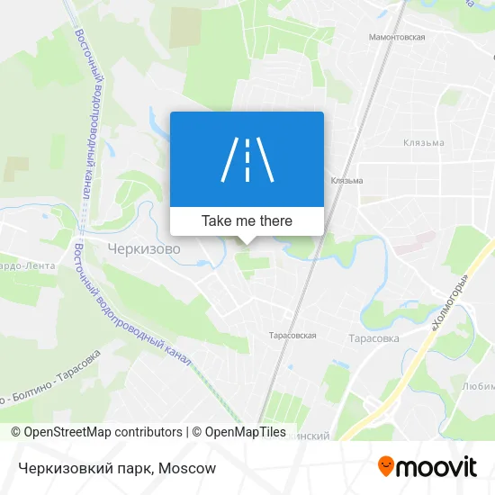 Черкизовкий парк map