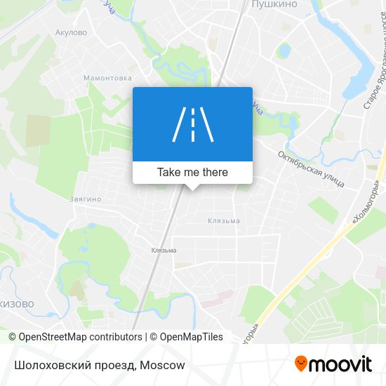 Шолоховский проезд map