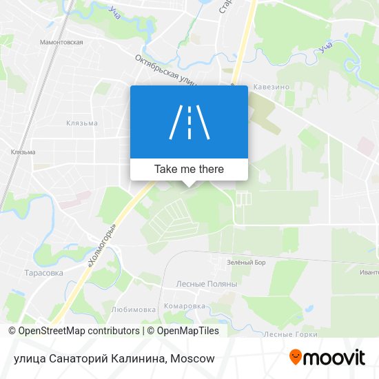 улица Санаторий Калинина map