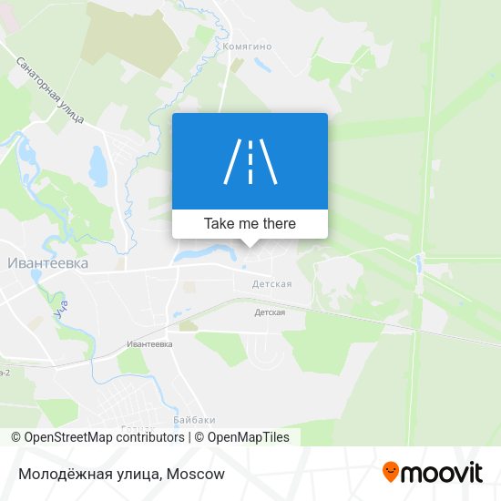 Молодёжная улица map